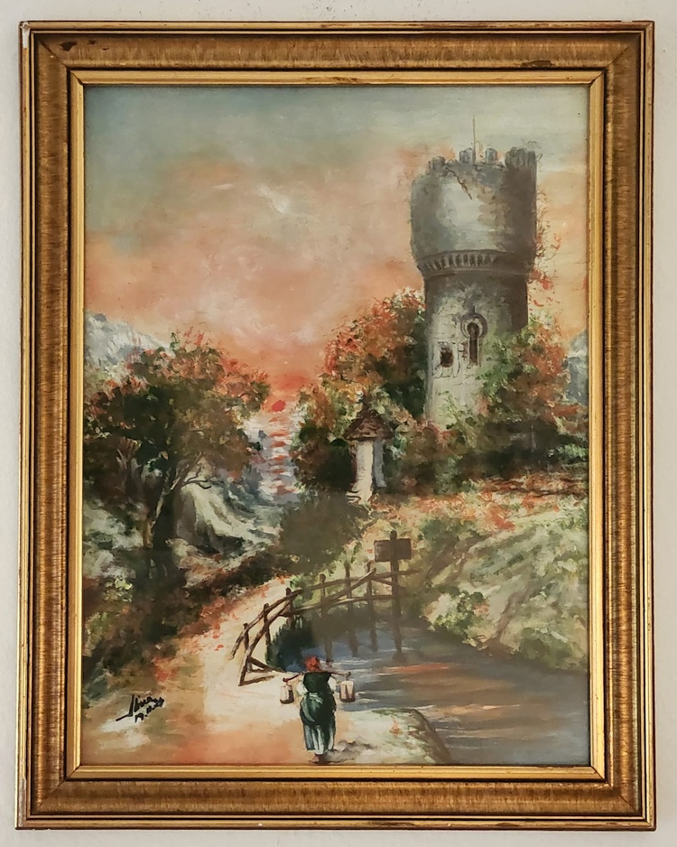 ArteDiAlina.com painting: Fall, once upon a time